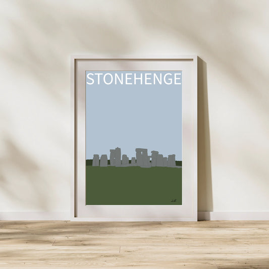 "Stonehenge, England" Travel Wall Art Print