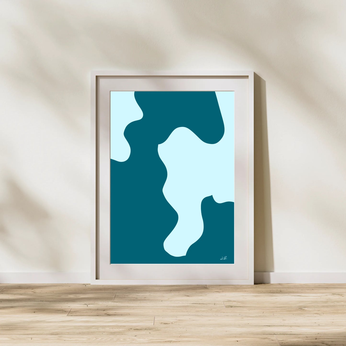 "Groovy Green" Abstract Wall Art Print