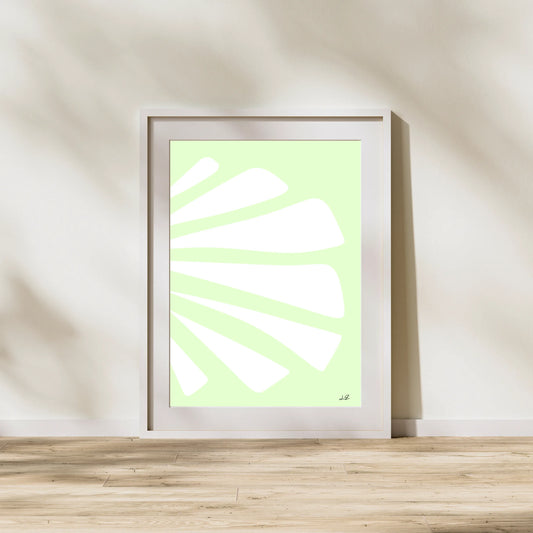 "Fan Out Right" Abstract Wall Art Print