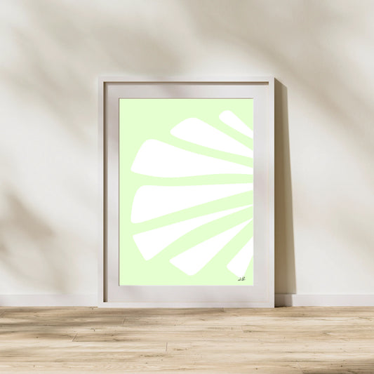 "Fan Out Left" Abstract Wall Art Print
