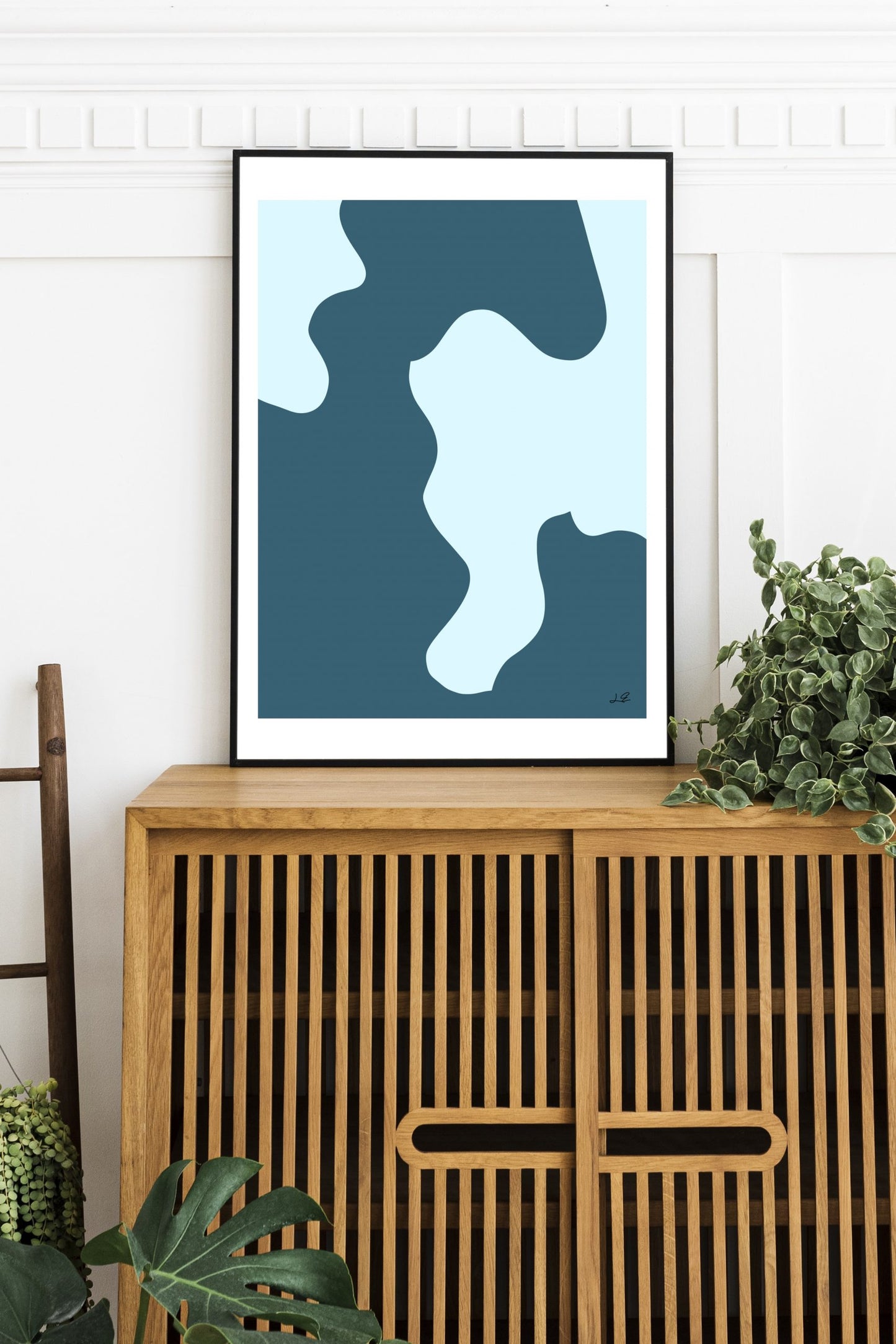 "Groovy Green" Abstract Wall Art Print